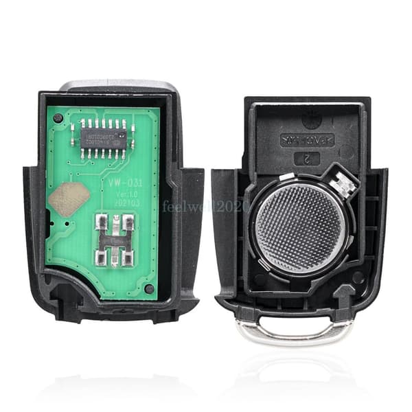 2 Button Flip Remote Key Fob For VW Polo Passat Seat Skoda Transporter T5 433MHz