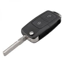 2 Button Flip Remote Key Fob For VW Polo Passat Seat Skoda Transporter T5 433MHz
