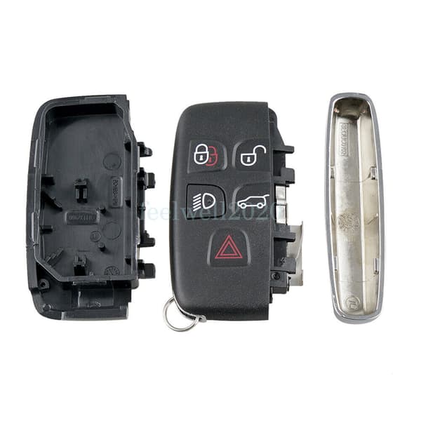 5 Button Smart Car Key Fob Case For Jaguar F-Type F-Pace XE XF XJ Remote Shell