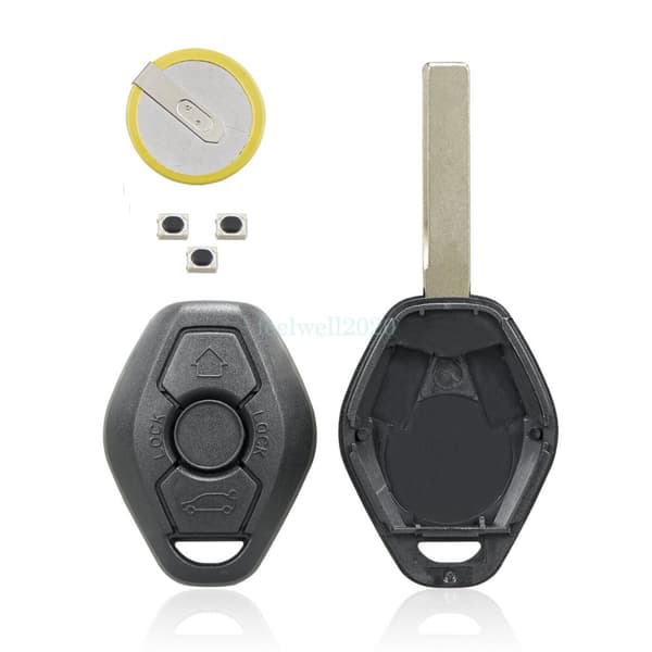 Remote Key Fob Case Shell For BMW 3 5 7 Series X3 Z3 X5 Z4 E46 E39 E60 Battery