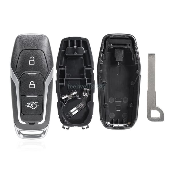 3 Button Smart Remote Key Fob Case Blade For Ford S-Max Galaxy 2015 2016 2017