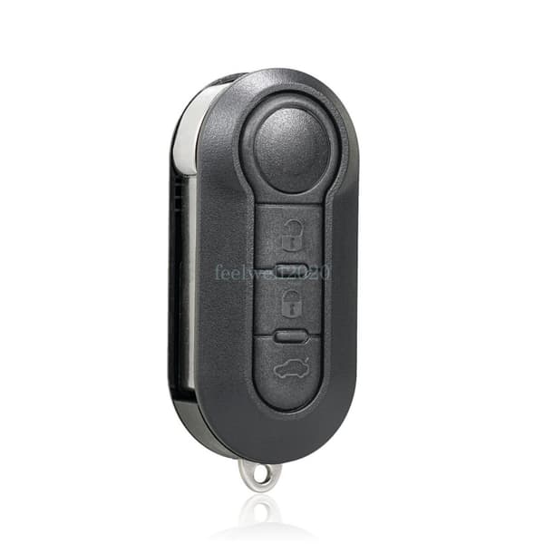 Replacement Car Flip Key Fob Case for Fiat 500 L Ducato Doblo Punto Bravo Panda