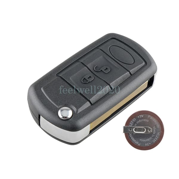 Remote Flip Key Shell Case Fob For Land Rover Discovery 3 Range Rover Sport LR3
