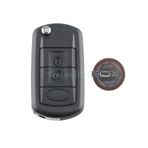 3 Button Key Shell Fob + Battery For Land Rover LR3 Range Rover Sport 2005-2009