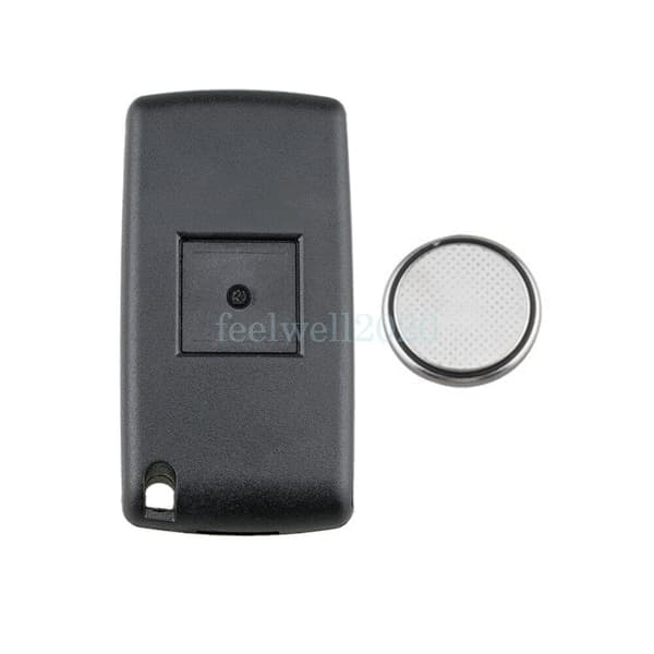 2 Button Key Fob Case + Battery For Peugeot 207 307 308 407 3008 5008 HU83 Blade