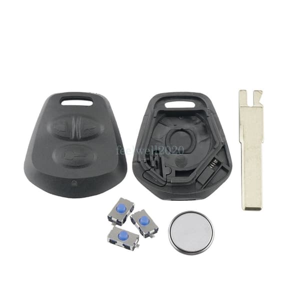 3 Button Key Fob Case Battery Switch For Porsche 911 996 Carrera Boxster Cayenne