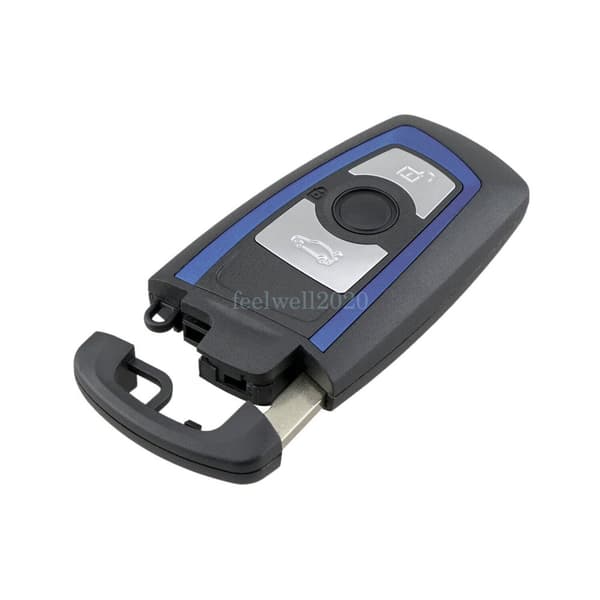 For BMW 1 2 3 4 SERIES F20 F22 F30 F31 F32 433Mhz 3 Button Blue Remote Key FOB