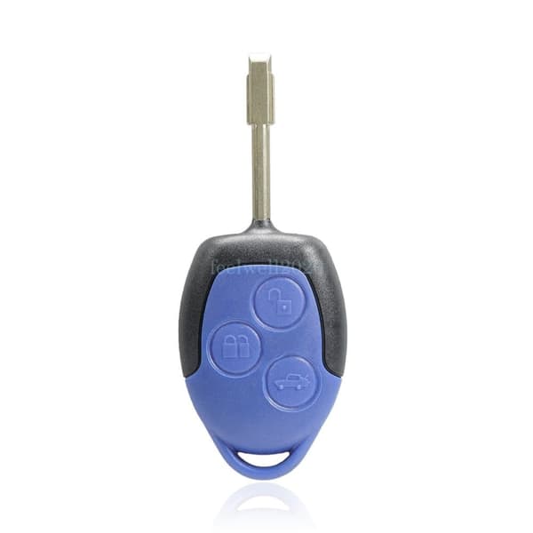 For Ford Transit Connect MK7 Blue 3 Button Remote Key Fob Case Shell + Blade