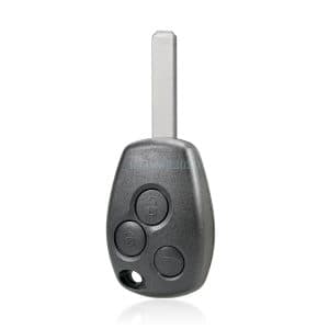 3 Button Car Key Fob Case for Renault Clio Modus Trafic Kangoo Twingo + Battery