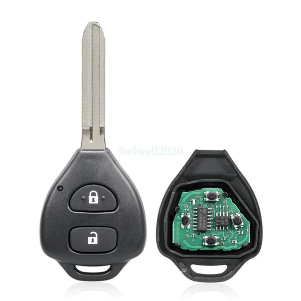 For Toyota Yaris Hilux 2009-2014 2Button Full Remote Key Fob G Chip 433MHz B41TA