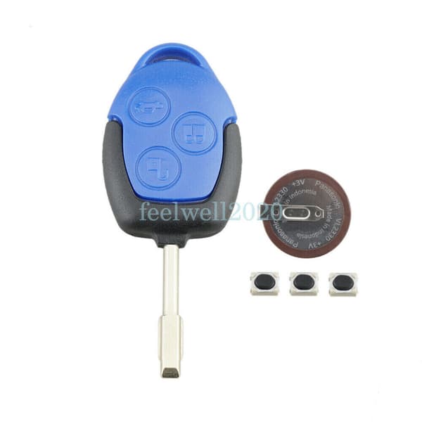 Ford Transit MK7 2006-2014 3 Button Key Fob Case + Battery VL2330 + Switches