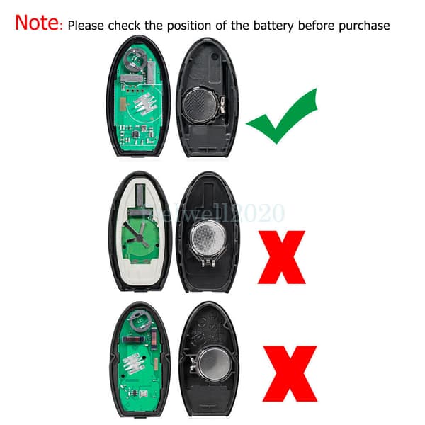 2 Button Entry Keyless Remote Key Fob Case + Blade For Nissan Qashqai 201 -2017