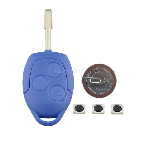 For Ford Transit Connect MK7 3 Button Remote Key Fob Shell Case Blade Repair Kit