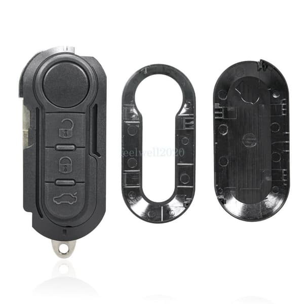433MHz 3 Button Remote Flip Key Fob For Fiat Punto 500 500L Ducato Doblo Marelli