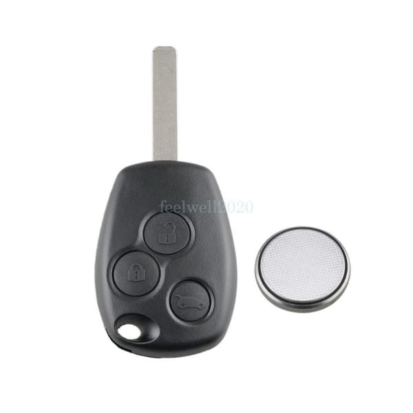 For Nissan Primastar NV300 NV400 Van 3 Button Car Key Fob Case Cover + Battery