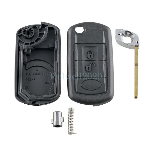For Land Rover Discovery 2005 2006 2007 2008 2009 3 Button Flip Car Key Fob Case