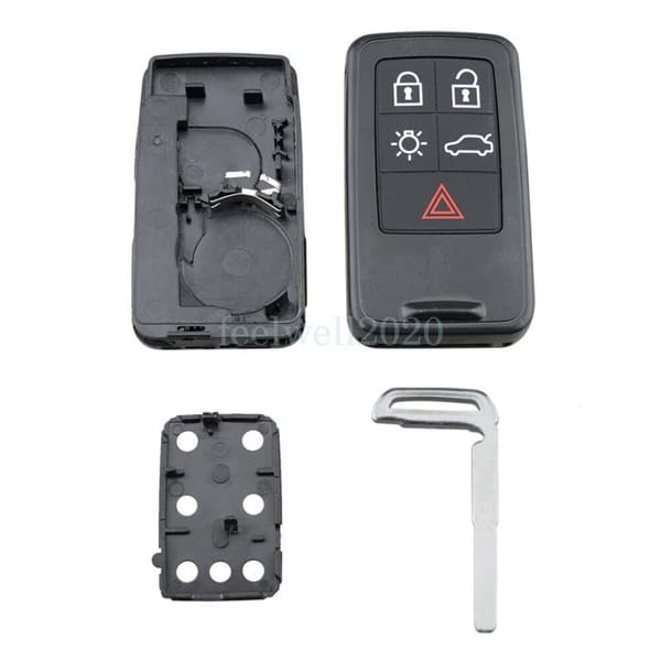 For Volvo V40 S60 V60 S80 XC60 XC70 V70 2007 - 2016 5 Button Remote Key Fob Case