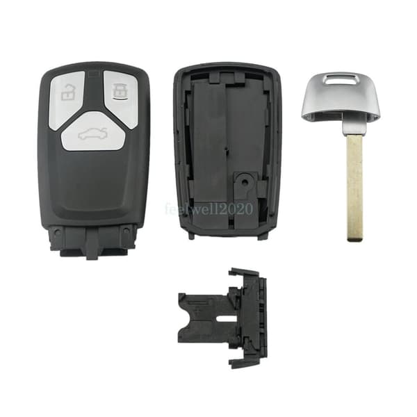 3 Button Smart Remote Key Fob Shell Case For Audi A4 A5 S4 S5 Q7 SQ7 TT 2017 Up