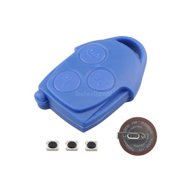 For Ford Transit Connect MK7 2006 -2014 Remote Key Fob Case 3 Button Blue VL2330