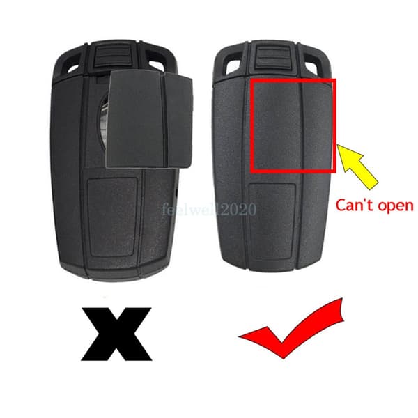 3 Button Key Fob Case + LIR2025 Battery For BMW 1 3 5 6 Series X1 X5 X6 Z4 E90