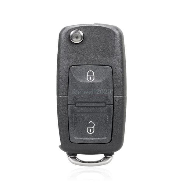 2 Button Remote Flip Key Case For VW Volkswagen Golf MK4 Bora T5 Polo Remote Fob