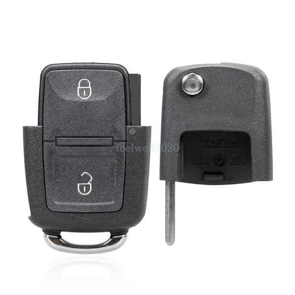 2 Button Remote Flip Key Case For VW Volkswagen Golf MK4 Bora T5 Polo Remote Fob