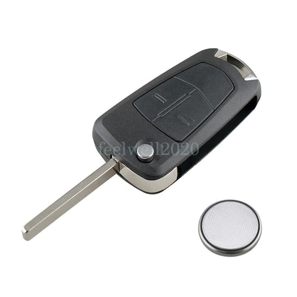 For Vauxhall Opel Corsa Astra Zafira 2 Button Remote Key Fob Shell Case + Blade