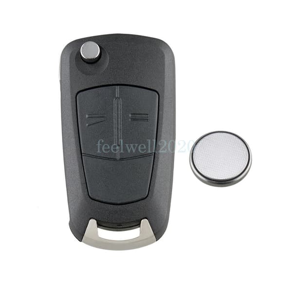 For Vauxhall Opel Corsa Astra Zafira 2 Button Remote Key Fob Shell Case + Blade