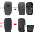 Pikkukuva 2 / 7: 3 Button Flip Key Case Shell For Fiat Panda Idea Punto Stilo Ducato Remote Fob