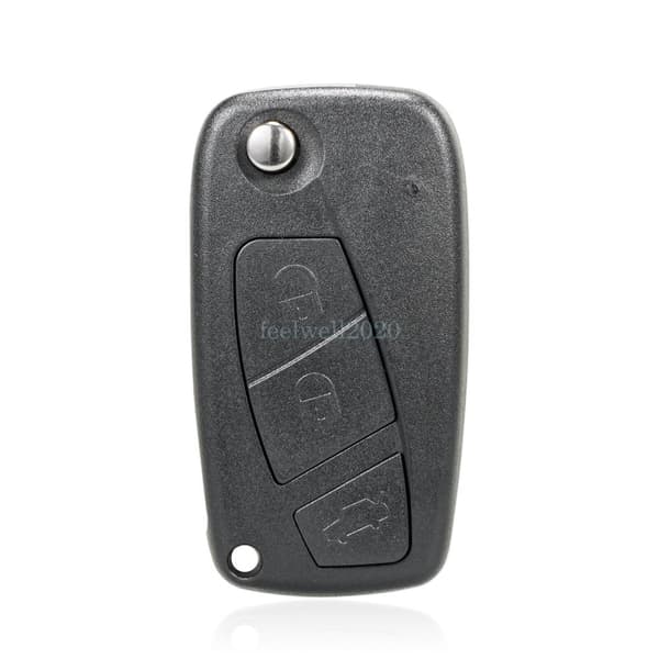 3 Button Flip Key Case Shell Blade For Fiat Panda Idea Punto Stilo Ducato Brava