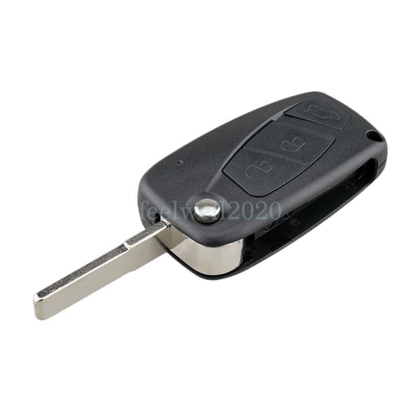 3 Button Flip Key Case Shell Blade For Fiat Panda Idea Punto Stilo Ducato Brava