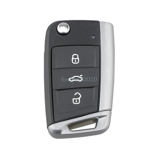 3 Button Flip Key Fob Case Shell For VW Golf MK7 Polo Seat Leon Skoda Octavia