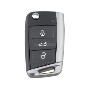 3 Button Flip Key Fob Case Shell For VW Golf MK7 Polo Seat Leon Skoda Octavia