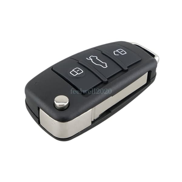 For Audi A3 S3 TT A4 S4 3 Button Flip Remote Key Fob ID48 Chip 434MHz 8P0837220D