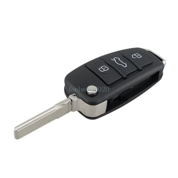 For Audi A3 S3 TT A4 S4 3 Button Flip Remote Key Fob ID48 Chip 434MHz 8P0837220D