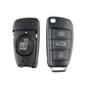 Miniatyrbilde 4 av 7: For AUDI A3 A4 A6 A8 TT Q7 S6 QUATTRO 3 Button Flip Remote Key Case Cover Fob