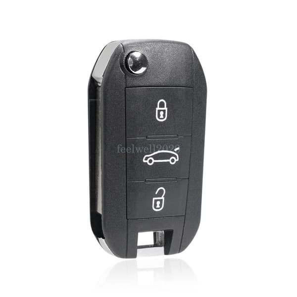 For Peugeot 208 308 508 3008 5008 2014 2015 2016 3 Button Remote Key Fob 433MHz