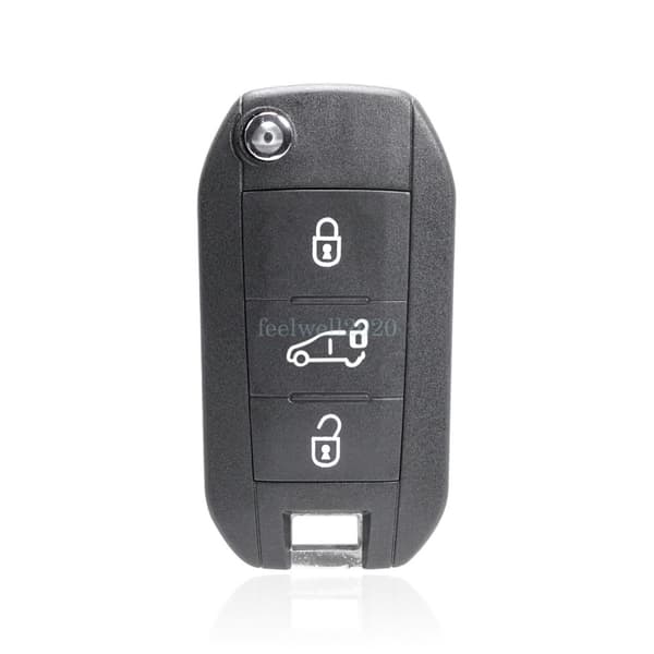 3 Button For Citroen Berlingo Vauxhall Vivaro Van Remote Key Fob Case + Blade