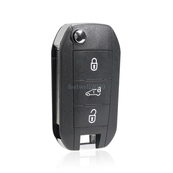 3 Button For Citroen Berlingo Vauxhall Vivaro Van Remote Key Fob Case + Blade