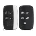 Pikkukuva 5 / 5: 5 Buttons Remote Key Fob Case + Silicone Key Cover for Jaguar F-Type XE XF XJ XK
