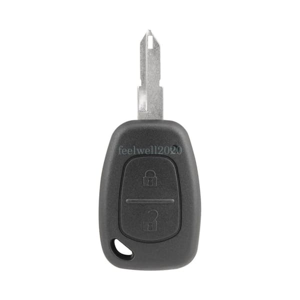 2 Button Remote Key Fob Case For Renault Trafic Master Kangoo + Battery switches
