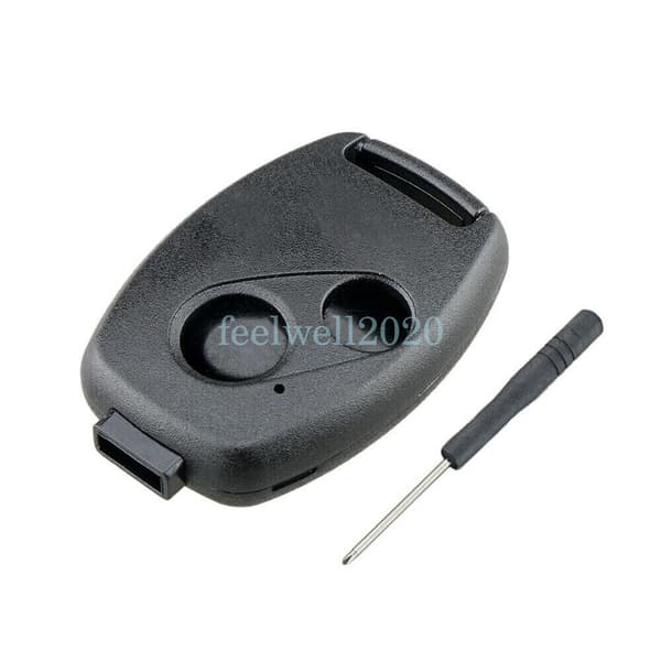 For Honda Civic Jazz CRV 2 Button Remote Key Fob Shell Case Cover + Screwdriver