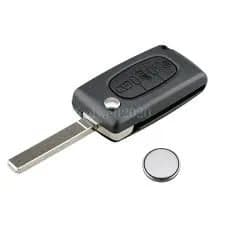 3 Van Centre Button Flip Key Fob Case VA2 / CE0536 For Citroen Berlingo Dispatch