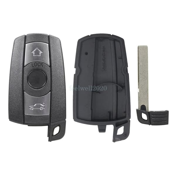 For BMW E90 E91 E92 E81 E82 E70 E71 E60 Remote Key Fob Shell + Silicone Cover