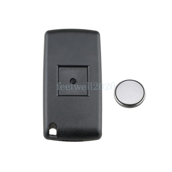 For Peugeot Partner Citroen Berlingo Dispatch Flip Remote Key Case Battery VA2