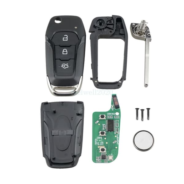 3 Button 433MHz Remote Key ID47 ID49 Chip For Ford Transit Custom MK8 Connect