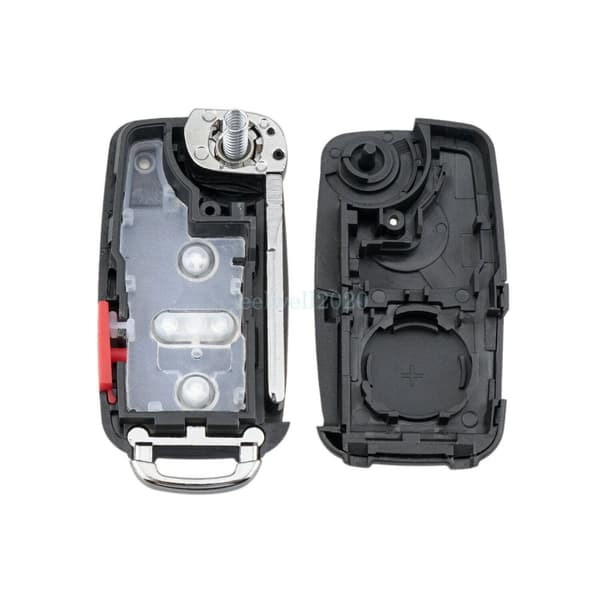 For VW Volkswagen Transporter Sharan 7N T5 T6 5 Button Flip Remote Key Case Fob
