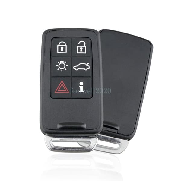 For Volvo S60 S80 V60 XC60 XC70 2007-2013 6 Button Remote Car Key Fob Case Blade