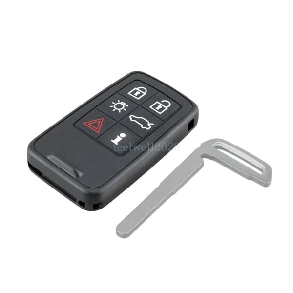 For Volvo S60 S80 V60 XC60 XC70 2007-2013 6 Button Remote Car Key Fob Case Blade