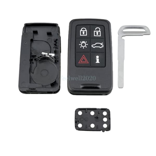 For Volvo S60 S80 V60 XC60 XC70 2007-2013 6 Button Remote Car Key Fob Case Blade